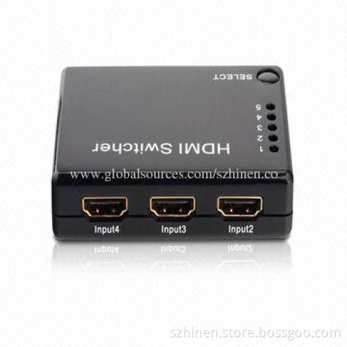 Mini 5 Ports HDMI Switch, High-performance Up to 2.5Gbps